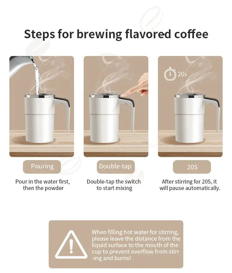 Portable Coffee Electric Mixer Rotating My Store