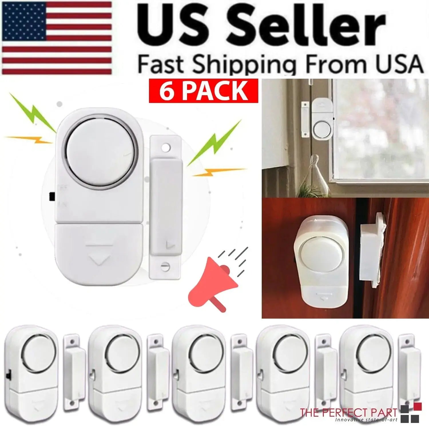 Door Burglar Security ALARM System Magnetic Sensor Electronic Worldwide