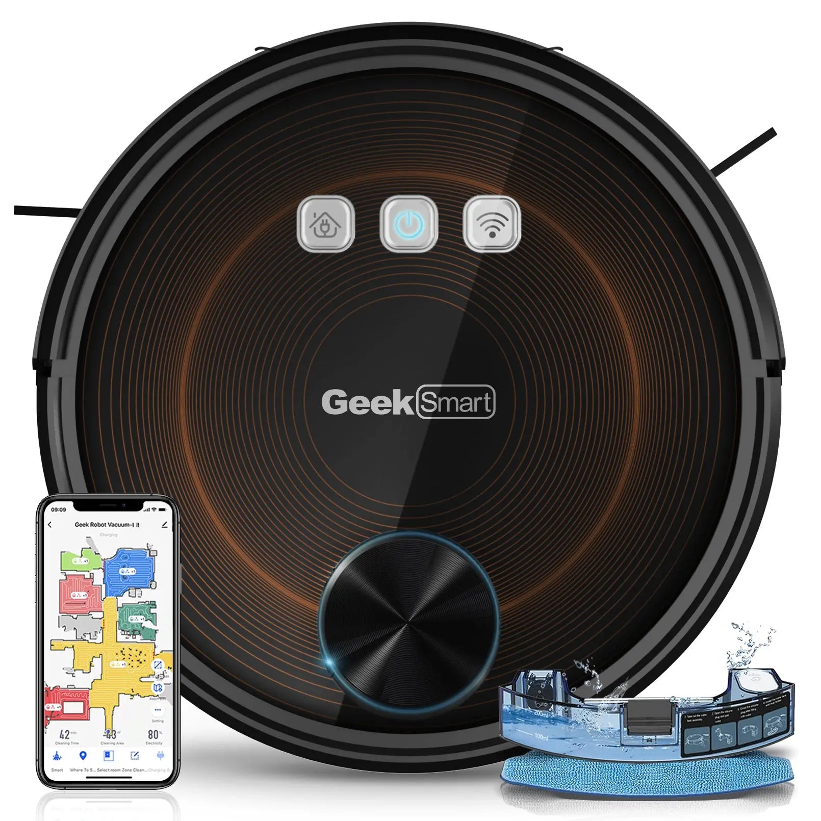 Geek Smart L8 Robot Vacuum Cleaner And Mop Electronic Worldwide