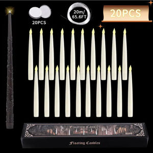 20LED Floating Candles With Candle Sticks Electronic Worldwide