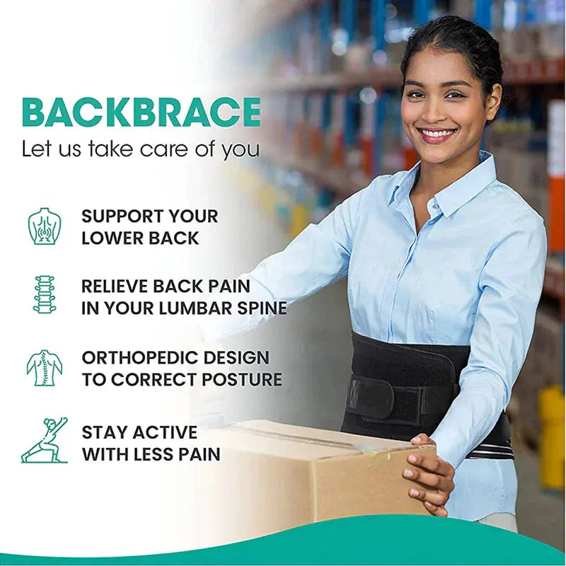 Adjustable Lower Back Brace Lumbar Support Electronic Worldwide