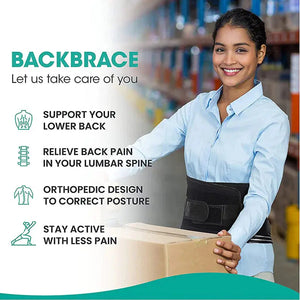 Adjustable Lower Back Brace Lumbar Support Electronic Worldwide