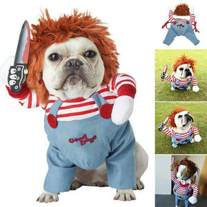 Halloween Pet Costume Pet Dog Funny Clothes Adjustable Dog Cosplay Costume Scary Costume Party Gatherings - Electronic Worldwide