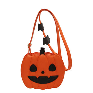 2023 Halloween Bags Funny Pumpkin Cartoon Shoulder Crossbody Bag With Bat Personalized Creative Female Bag Electronic Worldwide