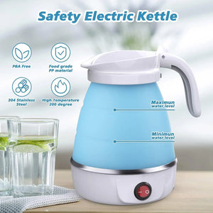 Foldable Mini Electric Kettle for Camping,Travel Kettle Electronic Worldwide