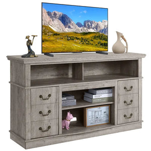 Well-designed TV Cabinet Vintage Home Living Room Wood TV Stand For TVs Modern Entertainment Center Farmhouse TV Storage Cabinet Electronic Worldwide