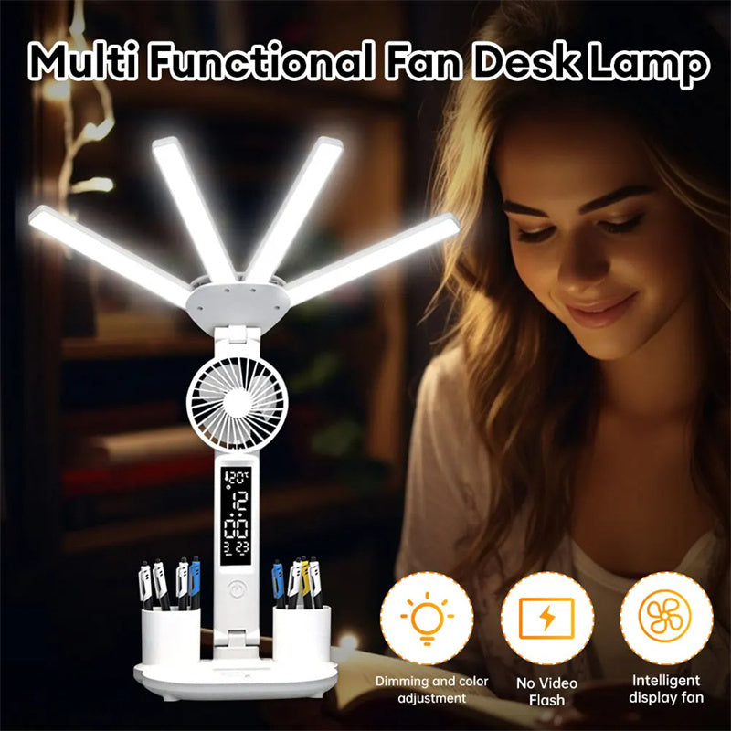 3in1 Multifunction Table Lamp LED Four-headed Folding