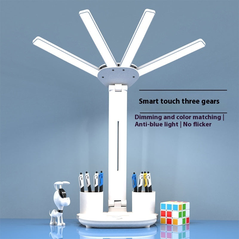 3in1 Multifunction Table Lamp LED Four-headed Folding