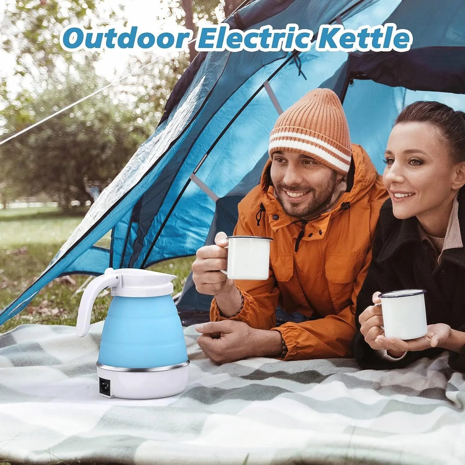 Foldable Mini Electric Kettle for Camping,Travel Kettle Electronic Worldwide