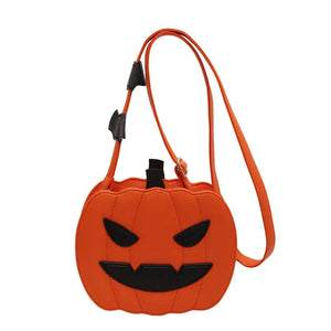 2023 Halloween Bags Funny Pumpkin Cartoon Shoulder Crossbody Bag With Bat Personalized Creative Female Bag Electronic Worldwide