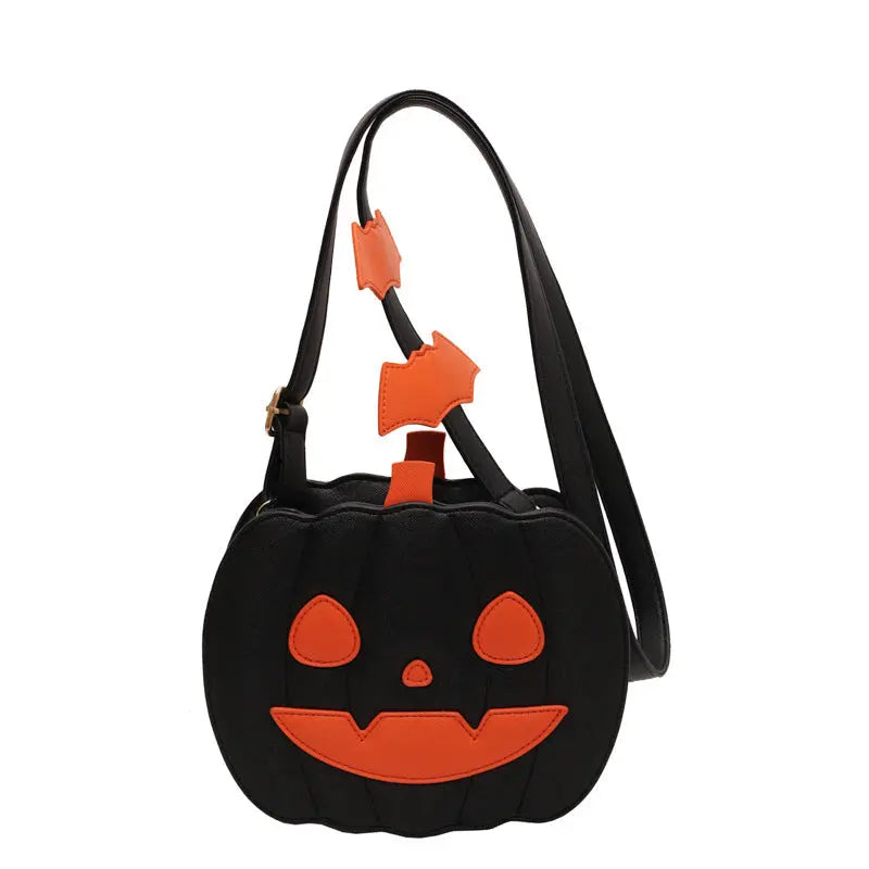 2023 Halloween Bags Funny Pumpkin Cartoon Shoulder Crossbody Bag With Bat Personalized Creative Female Bag Electronic Worldwide