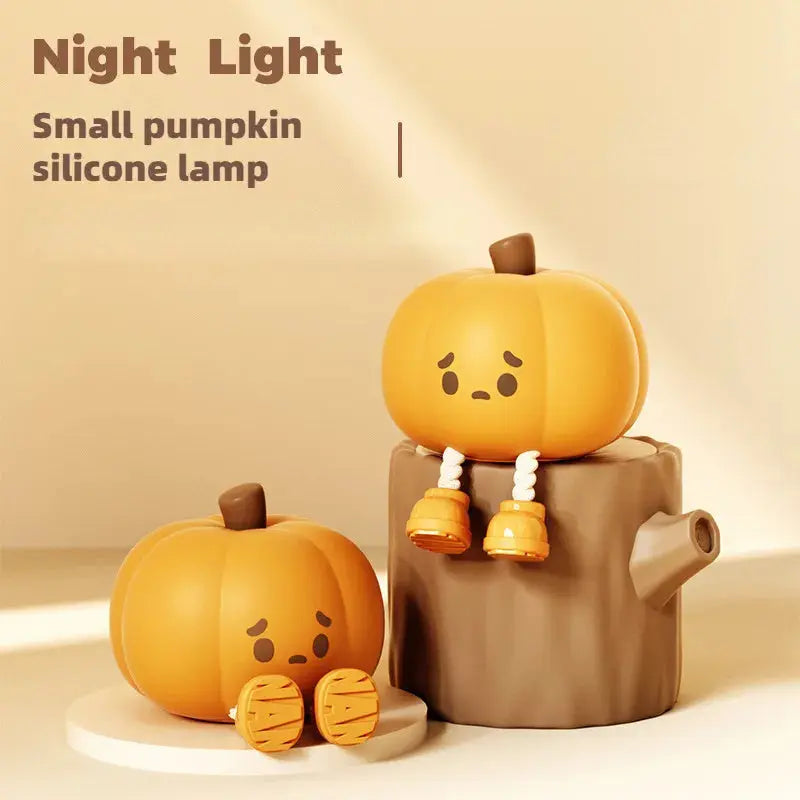 Home Decor Halloween Pumpkin Night Light Cute Soft Silicone Lamp Touch  Dimmable Rechargeable Bedside Decor Light Kids Gifts Halloween Decorations - Electronic Worldwide