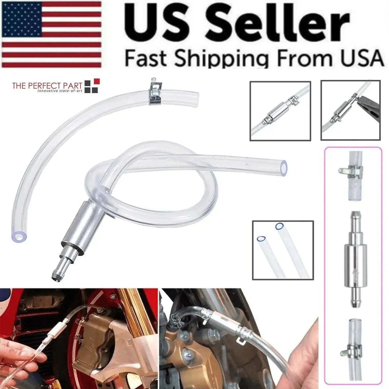 Car Motorcycle Clutch Brake Bleeder Hose Electronic Worldwide