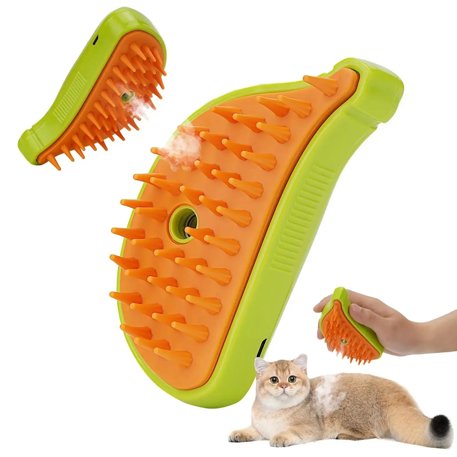 3 In 1 Pet Steam Brush Cat Dog Cleaning - Electronic Worldwide