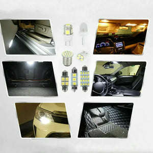 28pcs Car Interior White Combo LED Map Dome Door Trunk License Plate Light Bulbs Electronic Worldwide