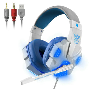 3.5mm Gaming Headset Mic LED Headphones Electronic Worldwide