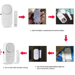 Door Burglar Security ALARM System Magnetic Sensor Electronic Worldwide