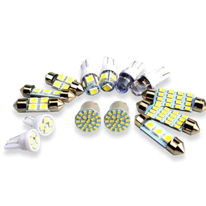 28pcs Car Interior White Combo LED Map Dome Door Trunk License Plate Light Bulbs Electronic Worldwide