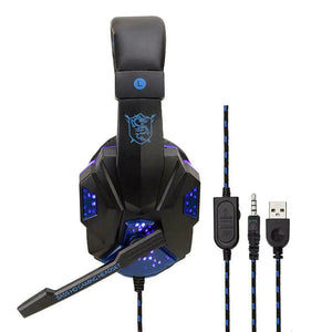 3.5mm Gaming Headset Mic LED Headphones Electronic Worldwide