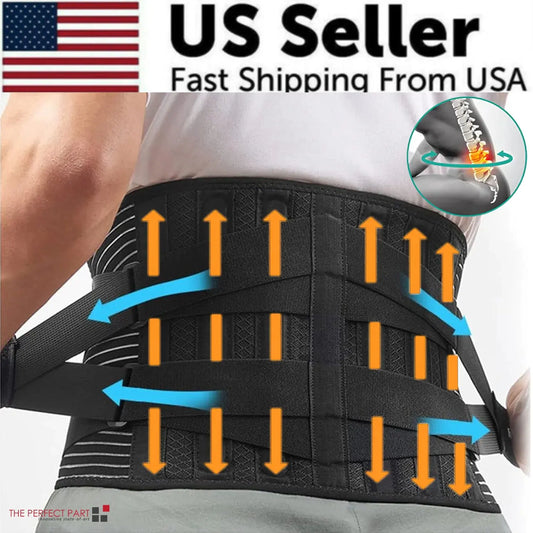 Adjustable Lower Back Brace Lumbar Support Electronic Worldwide