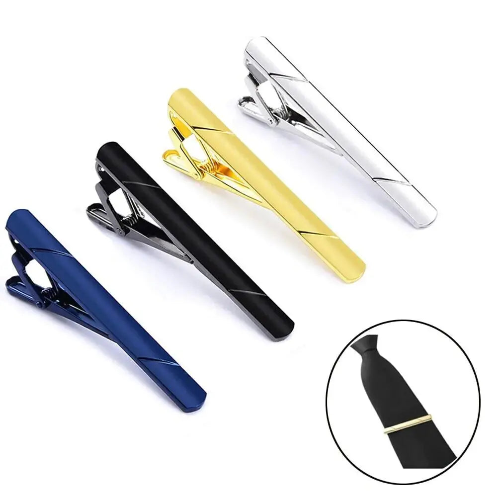 4PCS Mens Stainless Steel Tie Clip Electronic Worldwide